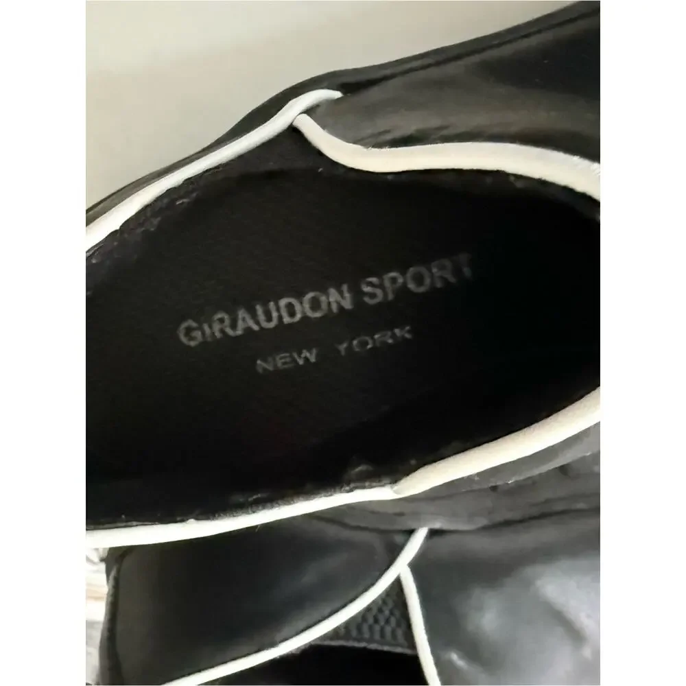 Giraudon Black Leather Slip on Shoes Women’s 7.5